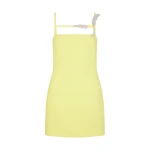 David Koma Cami Mini Dress With Crystal Hummingbird