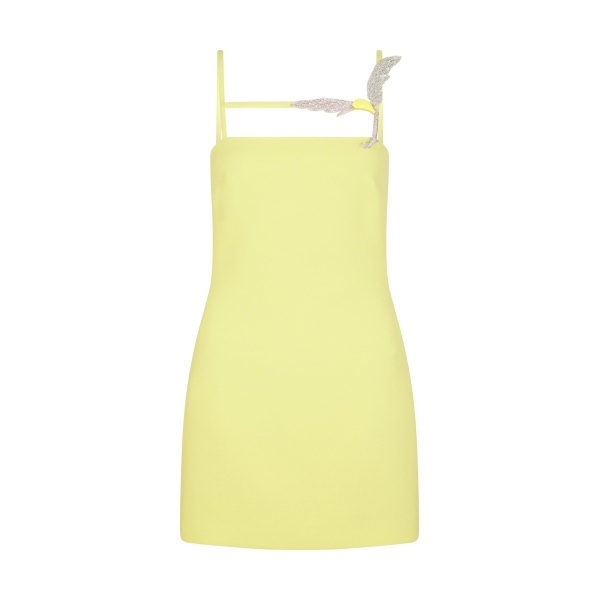 David Koma Cami Mini Dress With Crystal Hummingbird