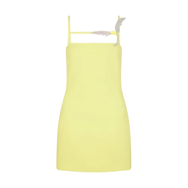 David Koma Cami Mini Dress With Crystal Hummingbird