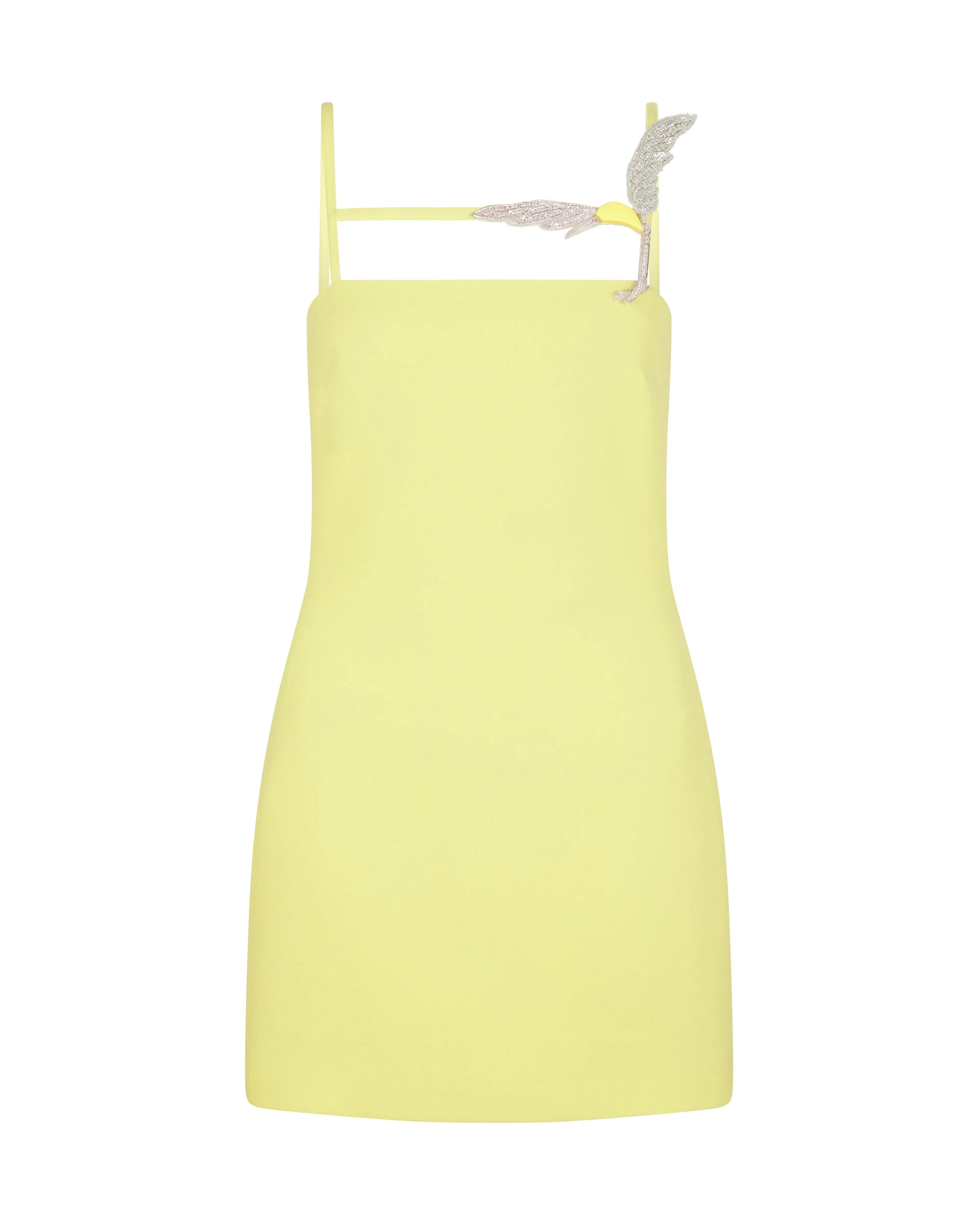 David Koma Cami Mini Dress With Crystal Hummingbird David Koma Cami Mini Dress With Crystal Hummingbird
