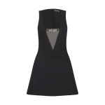 David Koma Chain Detail V Neck Mini Dress