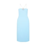 David Koma Crystal Chain And Swallow Midi Dress