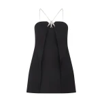 David Koma Crystal Chain And Swallow Mini Dress