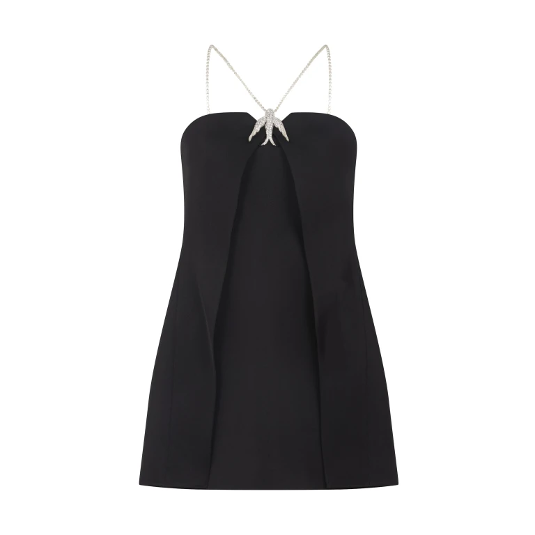 David Koma Crystal Chain And Swallow Mini Dress