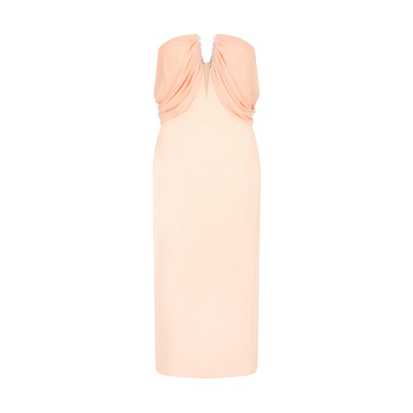 David Koma Drape Off The Shoulder Midi Dress