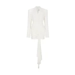 David Koma Draping Overlay Tailored Jacket Dress