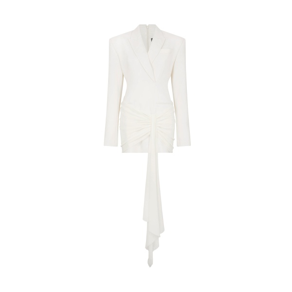 David Koma Draping Overlay Tailored Jacket Dress