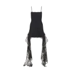 David Koma Lace Hem Mini Dress