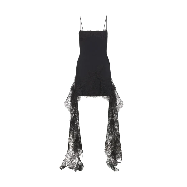 David Koma Lace Hem Mini Dress