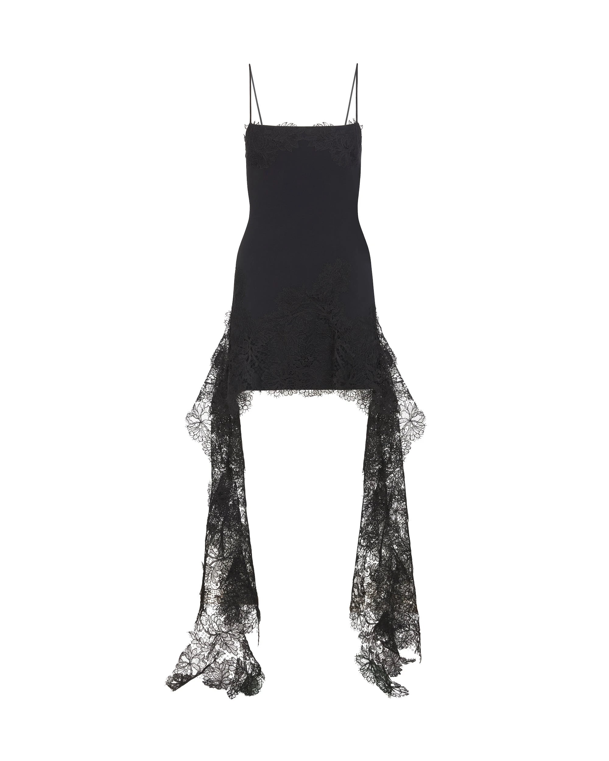 David Koma Lace Hem Mini Dress David Koma Lace Hem Mini Dress