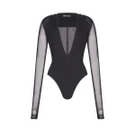 David Koma Long Sleeve Bodysuit With Hoodie