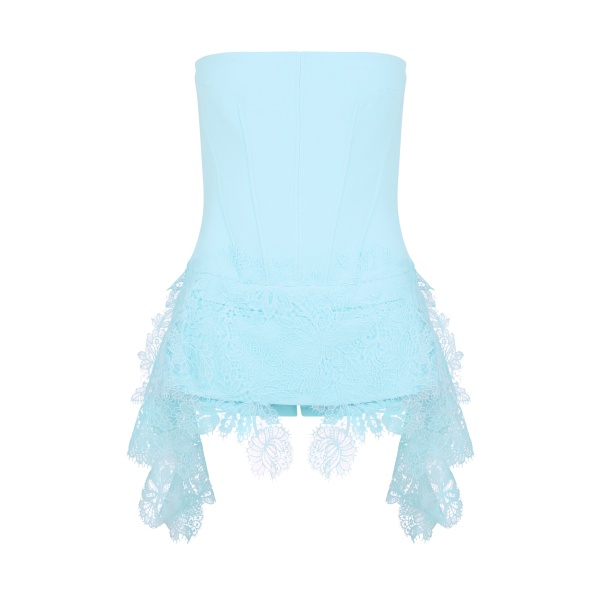 David Koma Playsuit With Lace Skirt