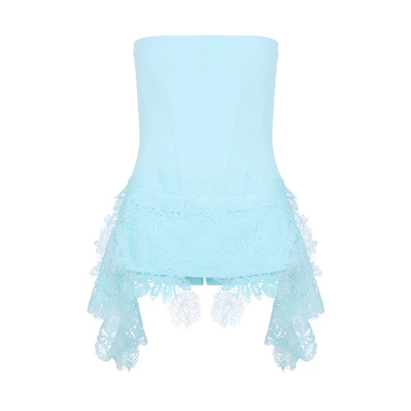 David Koma Playsuit With Lace Skirt