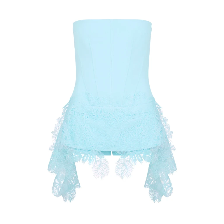 David Koma Playsuit With Lace Skirt