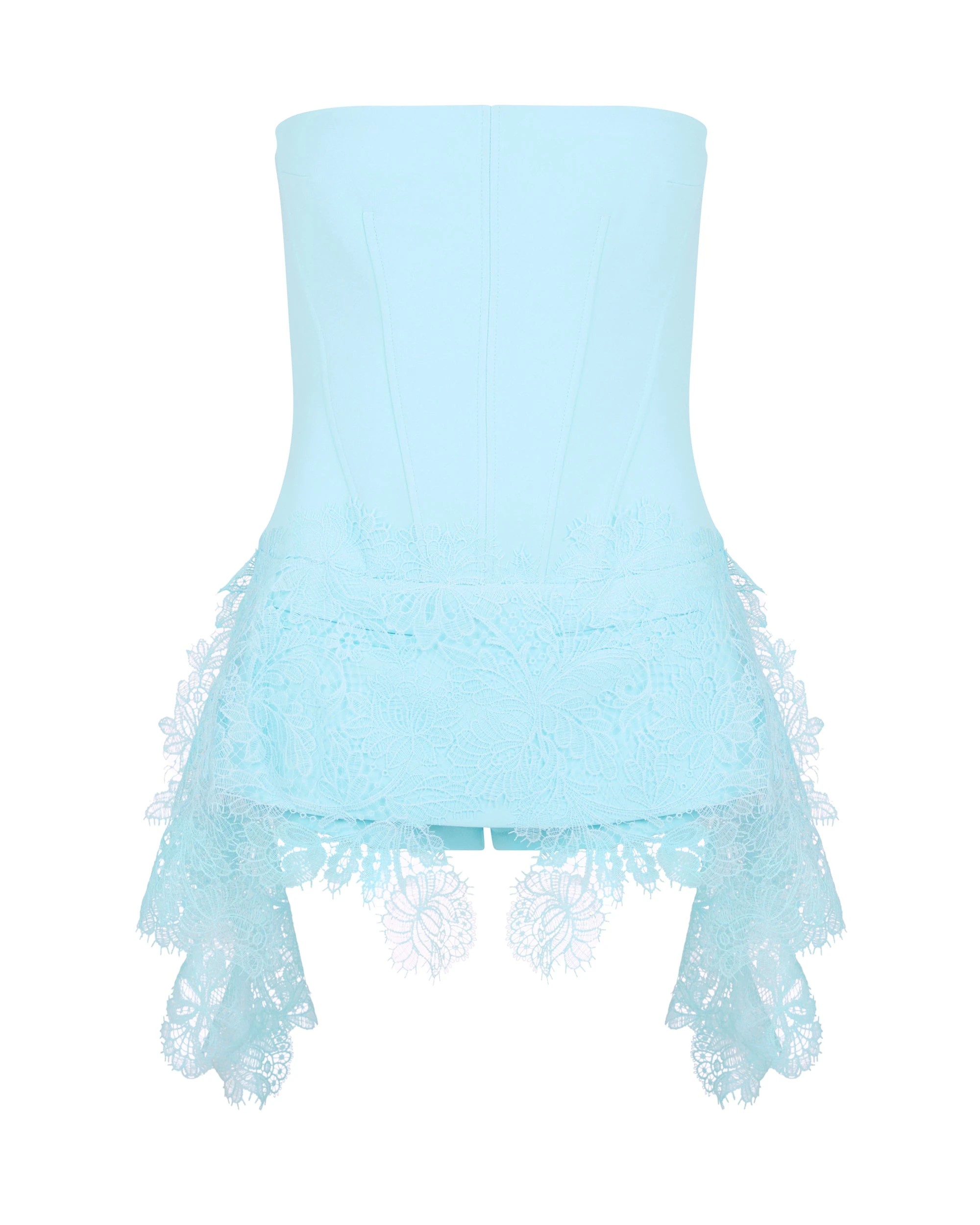 David Koma Playsuit With Lace Skirt David Koma Playsuit With Lace Skirt