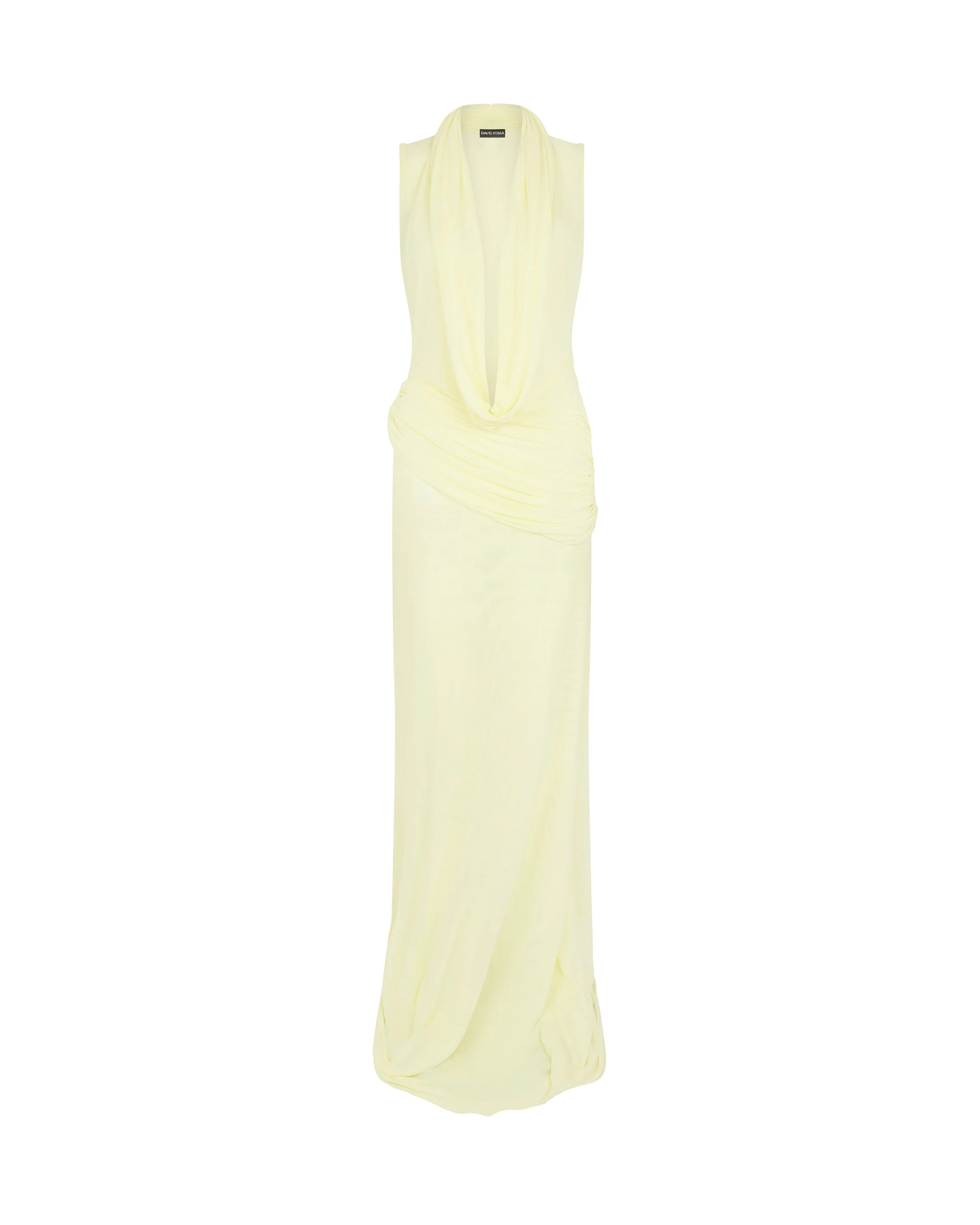 David Koma Plunge Neckline Sleeveless Gown David Koma Plunge Neckline Sleeveless Gown
