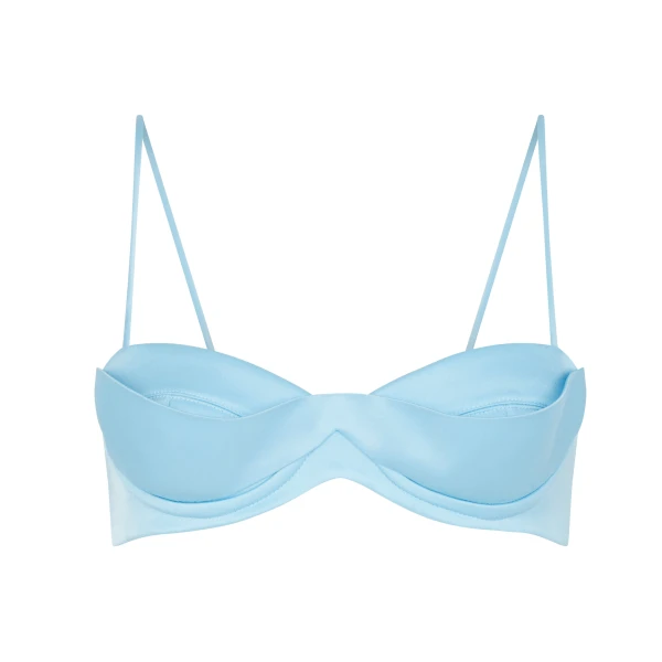 David Koma Satin Balconette Bra
