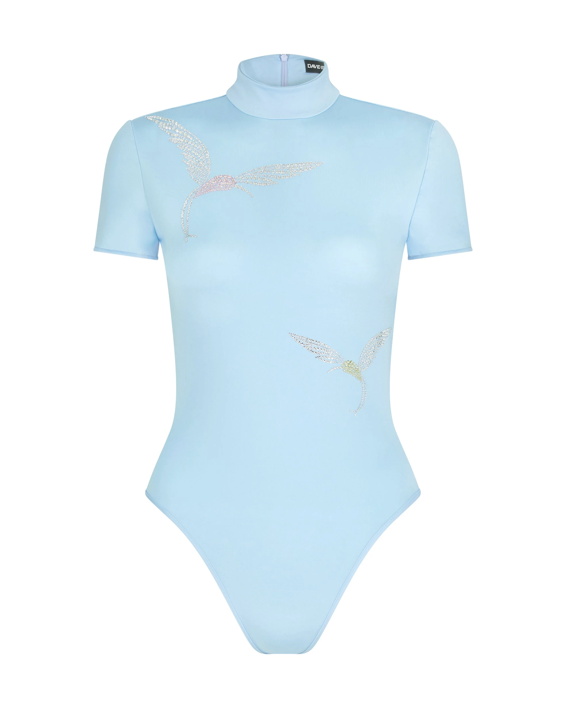 David Koma Short Sleeve Hummingbird Rhinestone Bodysuit David Koma Short Sleeve Hummingbird Rhinestone Bodysuit