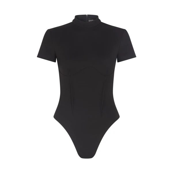 David Koma Short Sleeve Jersey Bodysuit