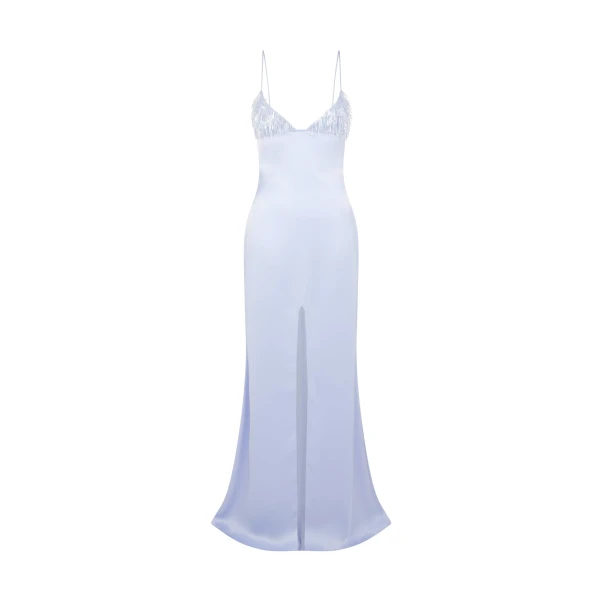 David Koma Triangle Bra Embroidery Gown