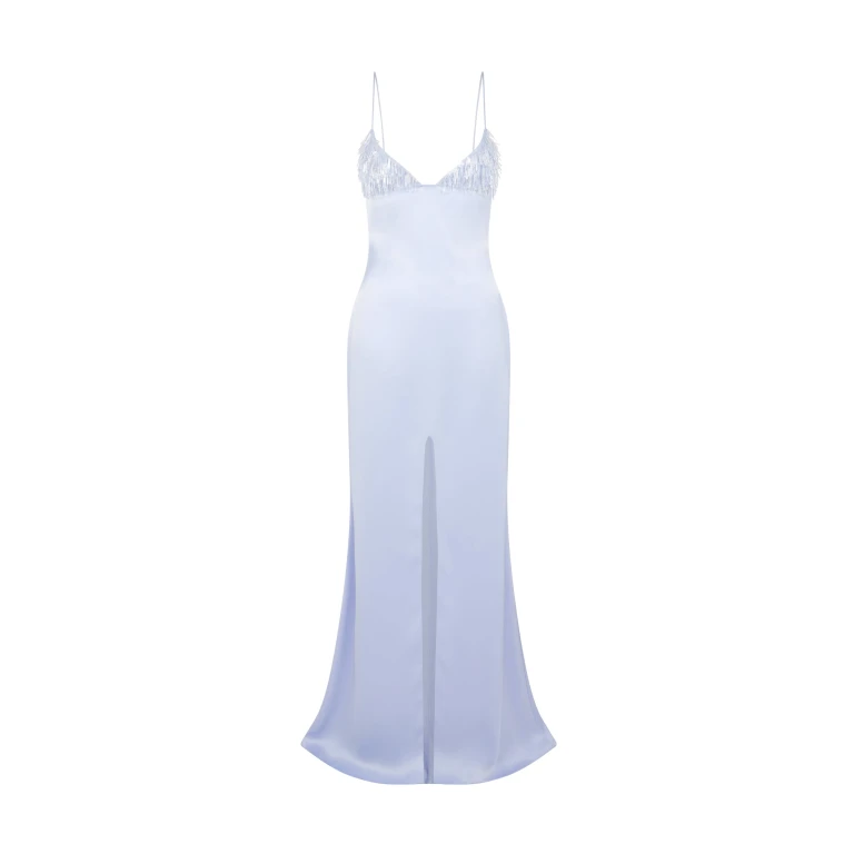 David Koma Triangle Bra Embroidery Gown