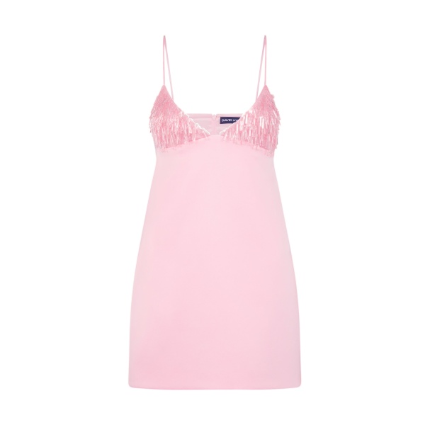 David Koma Triangle Bra Embroidery Mini Dress