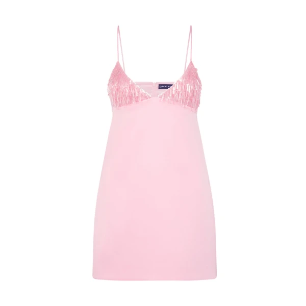 David Koma Triangle Bra Embroidery Mini Dress