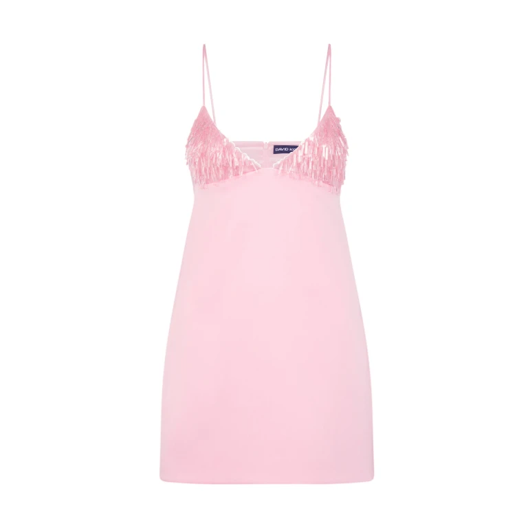 David Koma Triangle Bra Embroidery Mini Dress