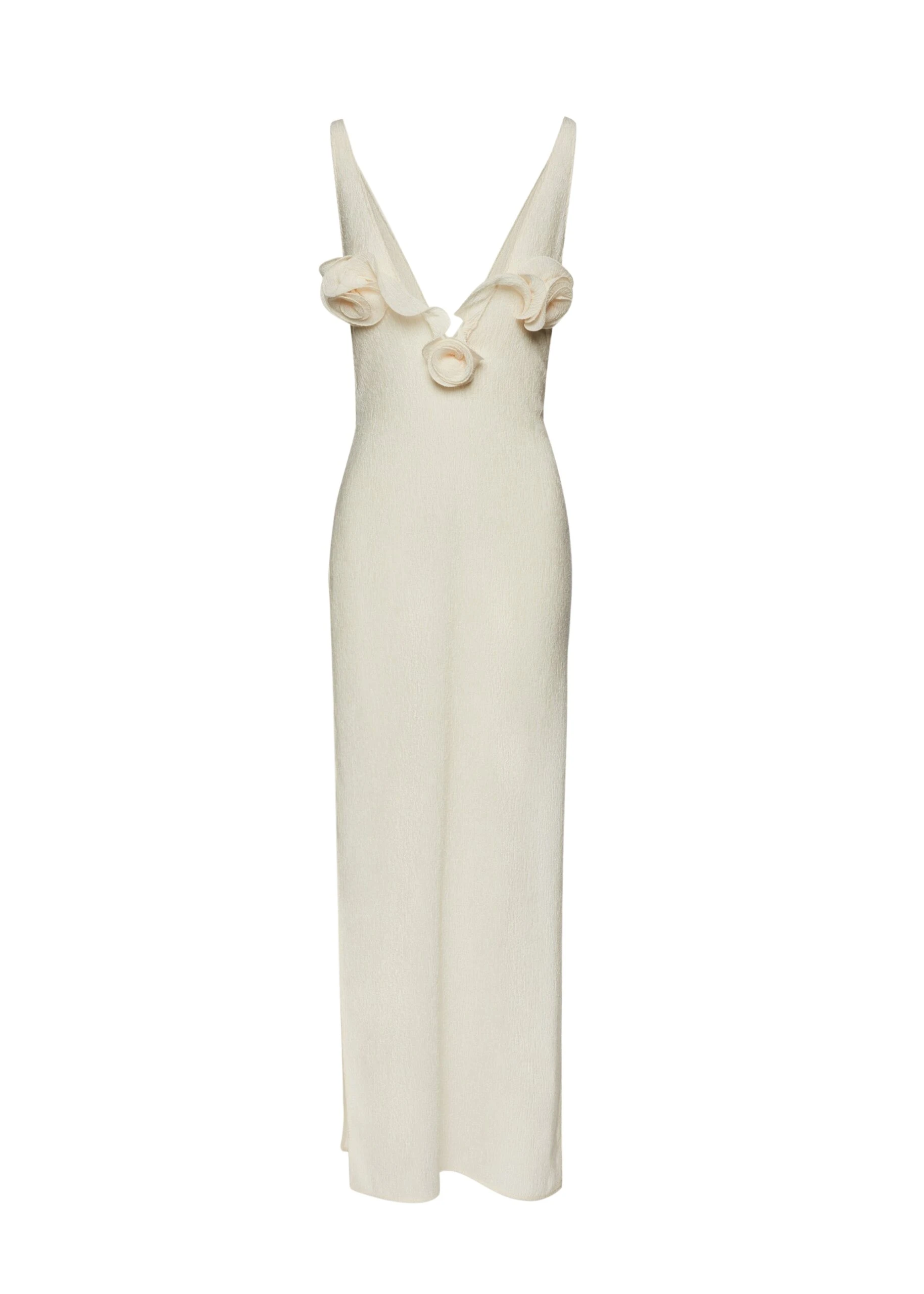 Magda-Butrym-Crepe-high-leg-maxi-dress-in-cream-scaled79166_nobg Magda Butrym Ivory Dresses luxury Clothing from Luxury Handbags Marketplace