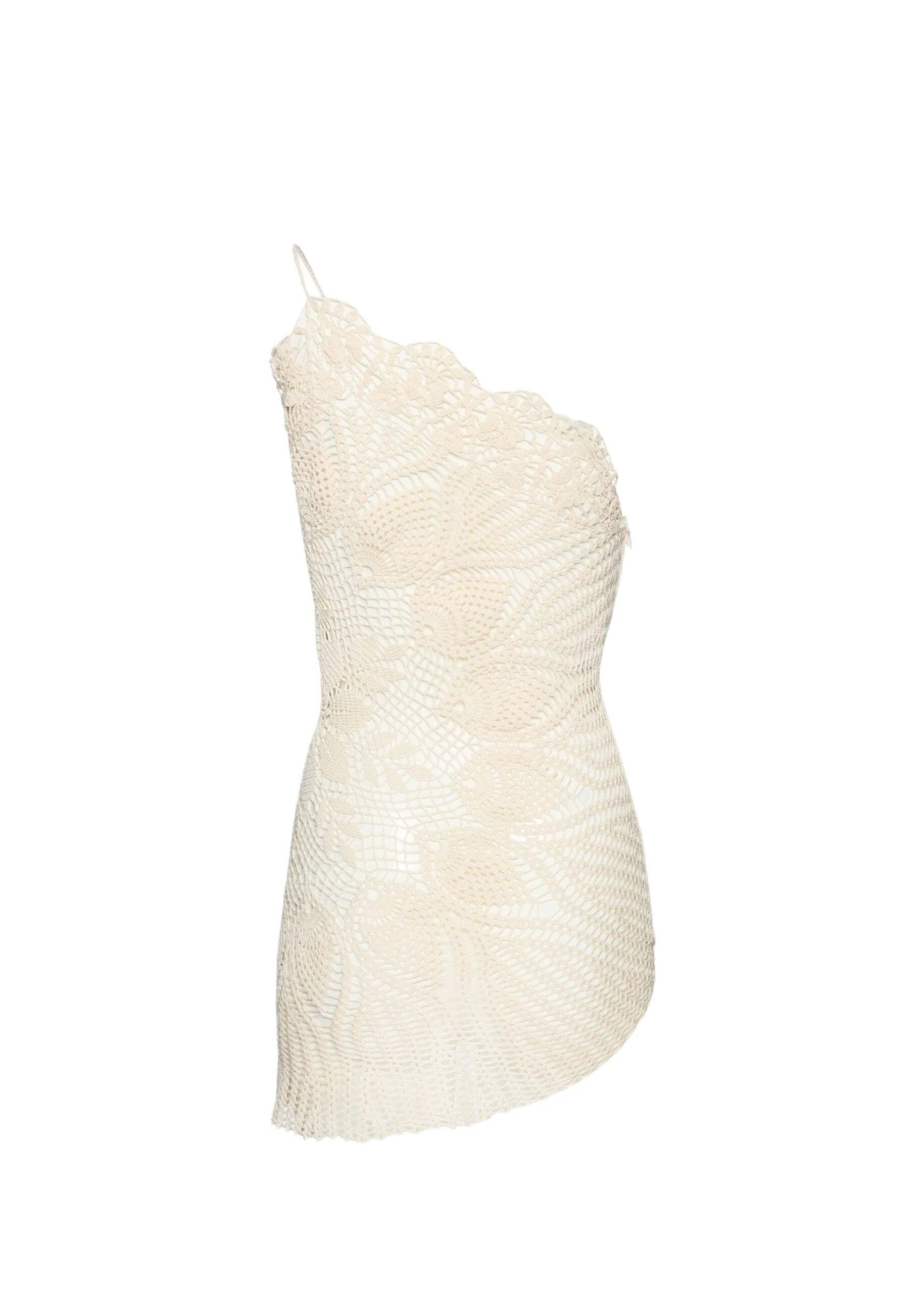 Magda-Butrym-Lace-crochet-one-shoulder-dress-in-cream-scaled84977_nobg Magda Butrym Ivory Dresses luxury Clothing from Luxury Handbags Marketplace
