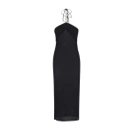 Magda-Butrym-Pearl-halterneck-midi-dress-in-black-scaled11888_nobg Magda Butrym Black Dresses luxury Clothing from Luxury Handbags Marketplace