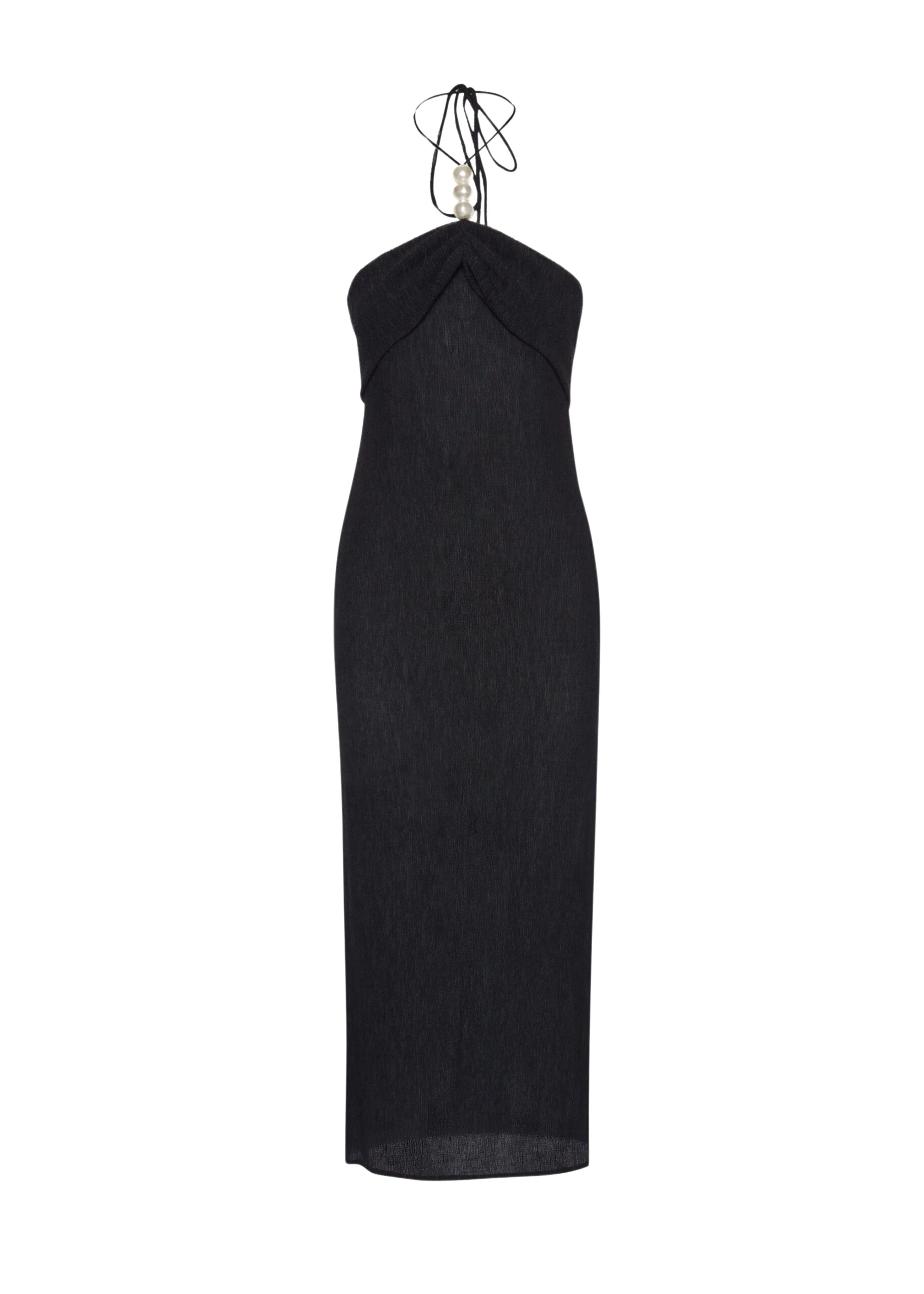 Magda-Butrym-Pearl-halterneck-midi-dress-in-black-scaled11888_nobg Magda Butrym Black Dresses luxury Clothing from Luxury Handbags Marketplace