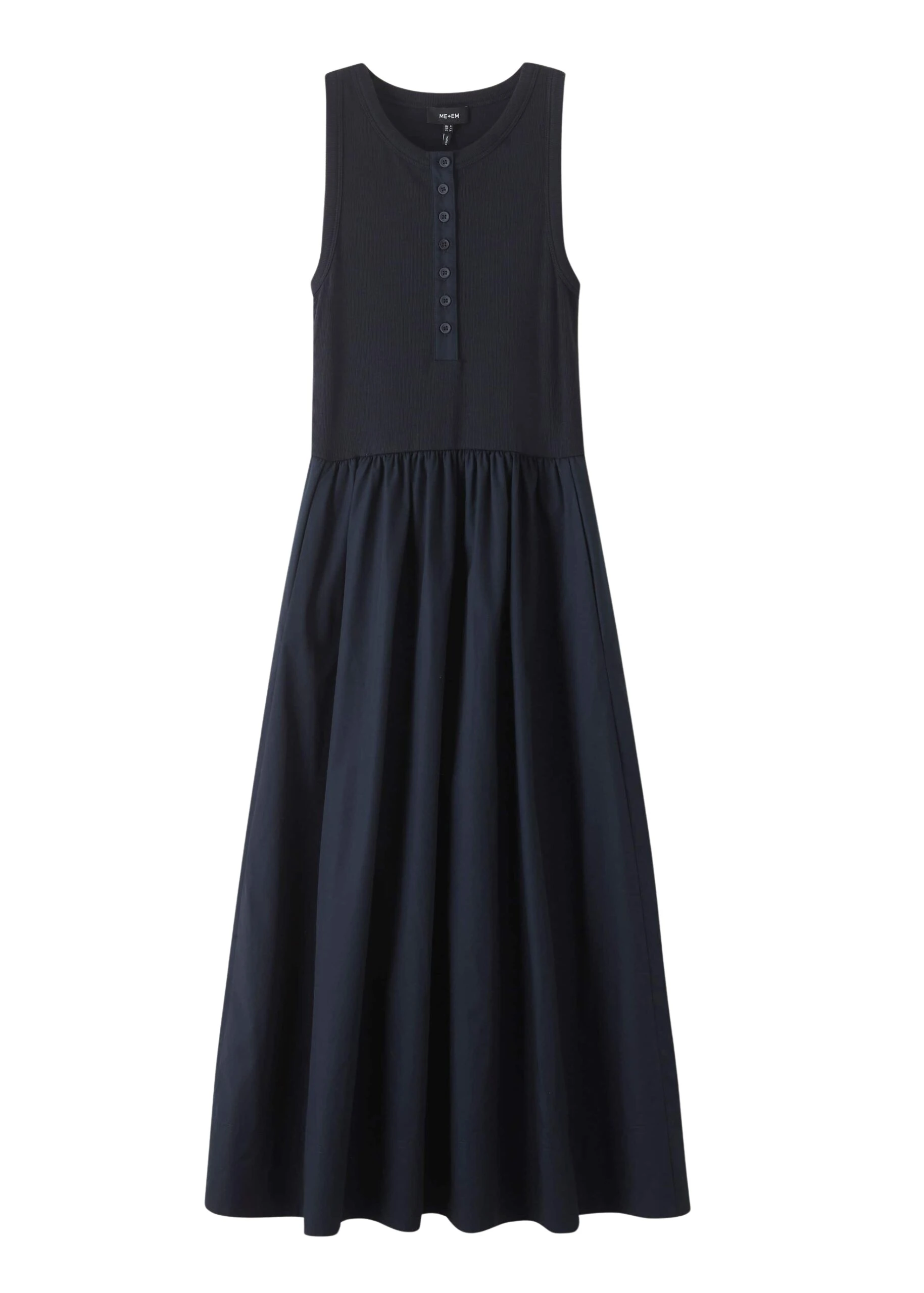 Me-and-Em-Button-Front-Mixed-Media-Maxi-Dress-Mixed-Media-Jersey-scaled59461_nobg Me and Em Dresses luxury Clothing from Luxury Handbags Marketplace