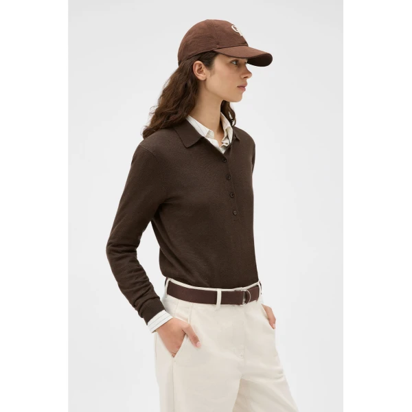 Flora Fine Knit Polo
