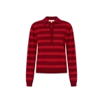 Oroton-Flora-Fine-Knit-Stripe-Polo39510_nobg Oroton Tops luxury Clothing from Luxury Handbags Marketplace