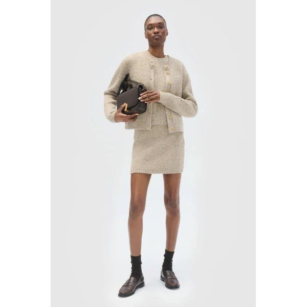 Nep Knit Mini Skirt