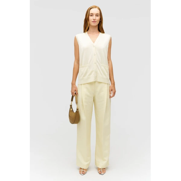 Sleeveless Long Line Cardi