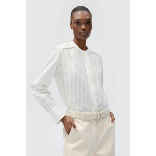 Textured Stripe Blouse