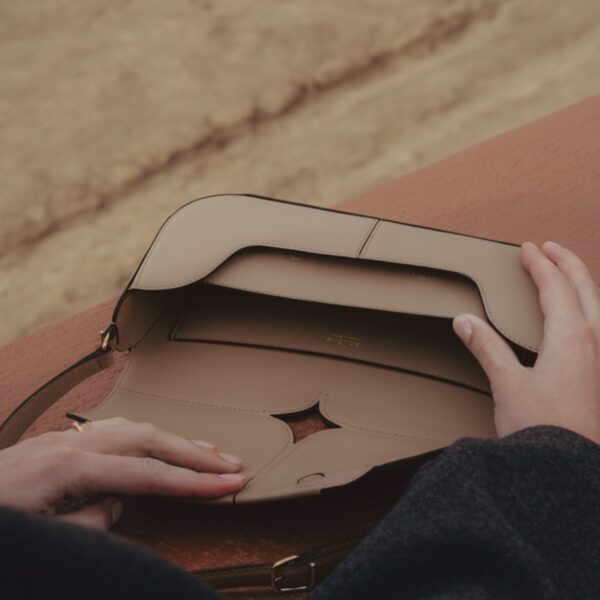 Polene Osmo Edition Smooth Taupe Bag, view 4