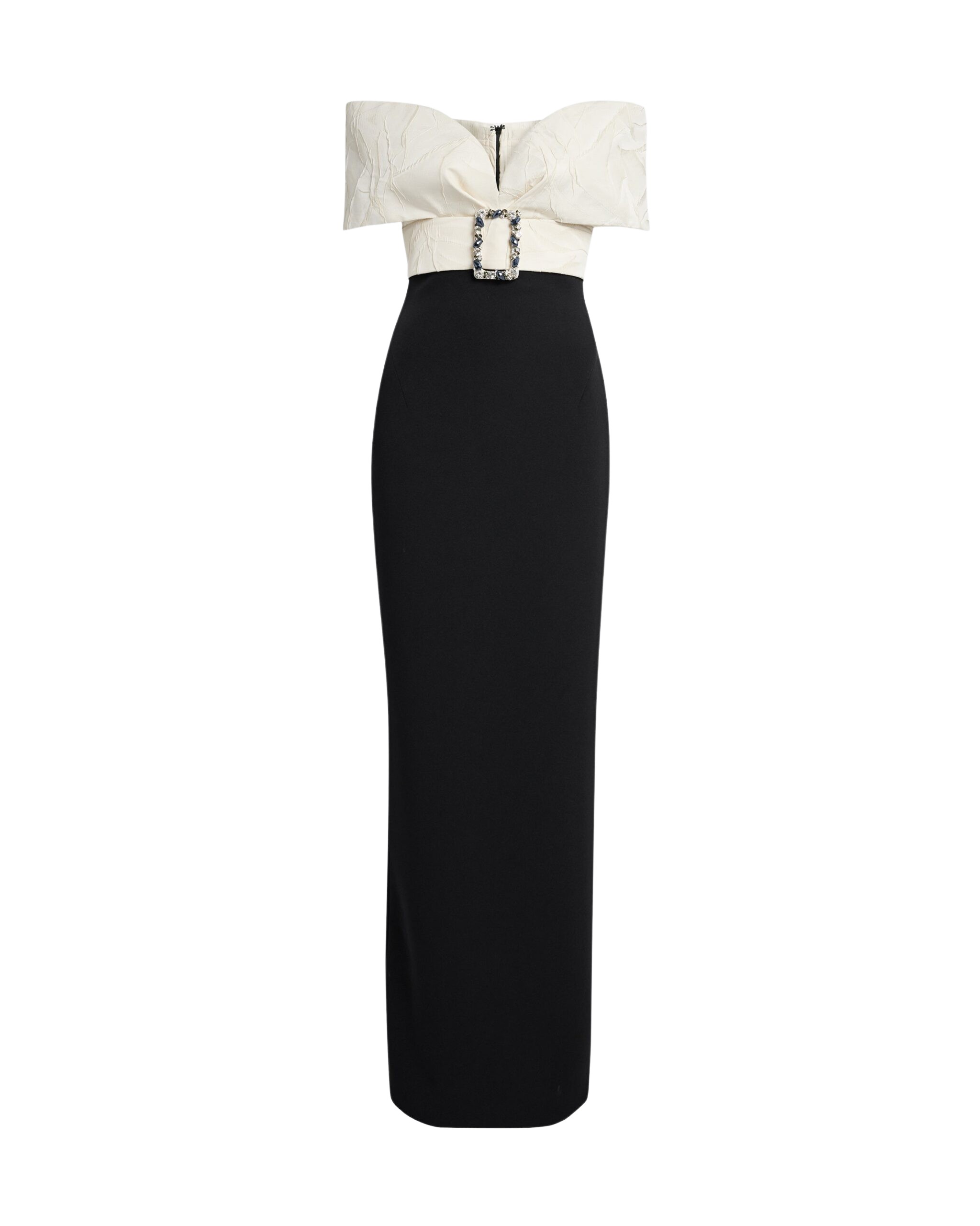 Safiyaa Abike Ivory & Black Long Dress