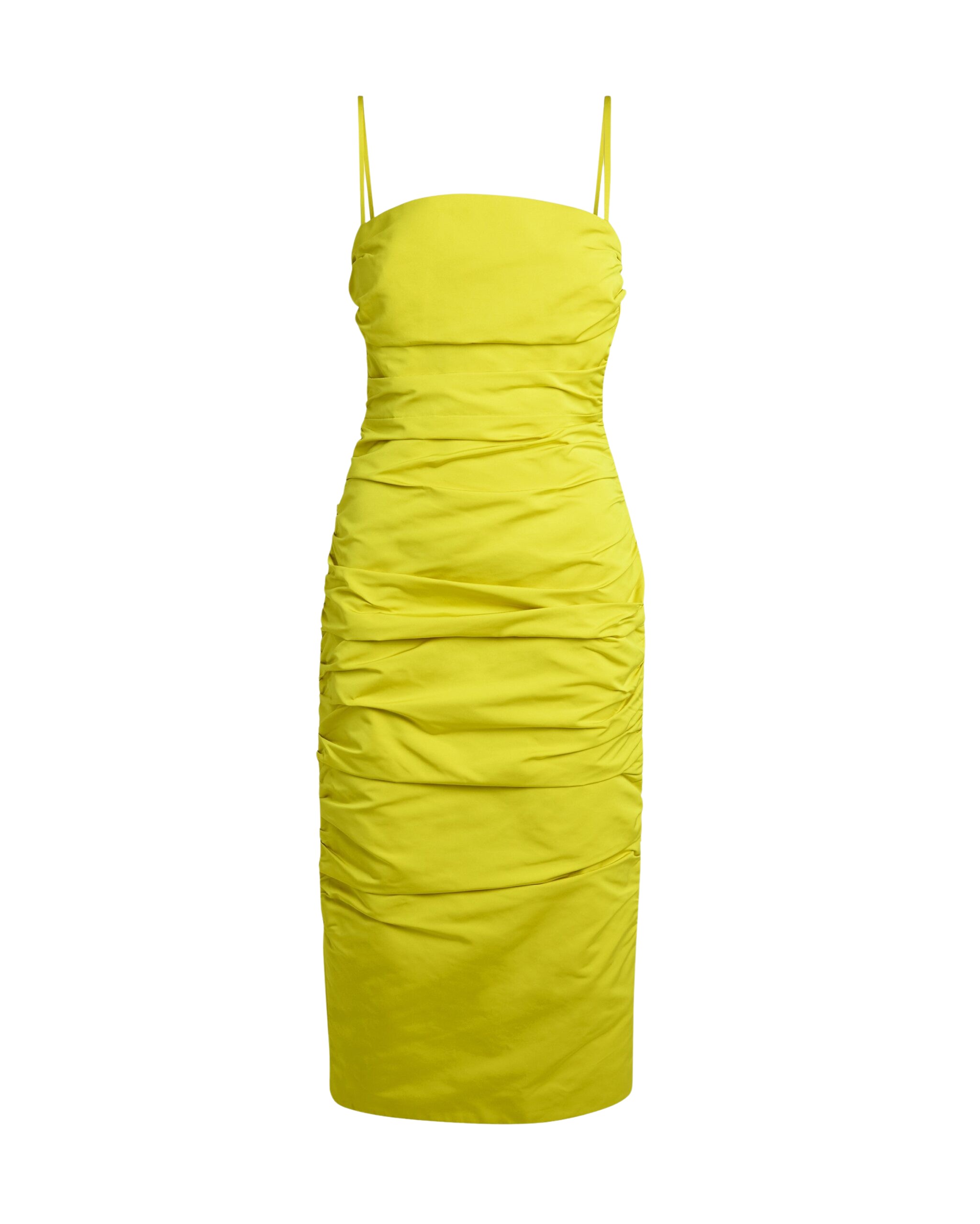 Safiyaa Adele Midi Dress in Chartreuse