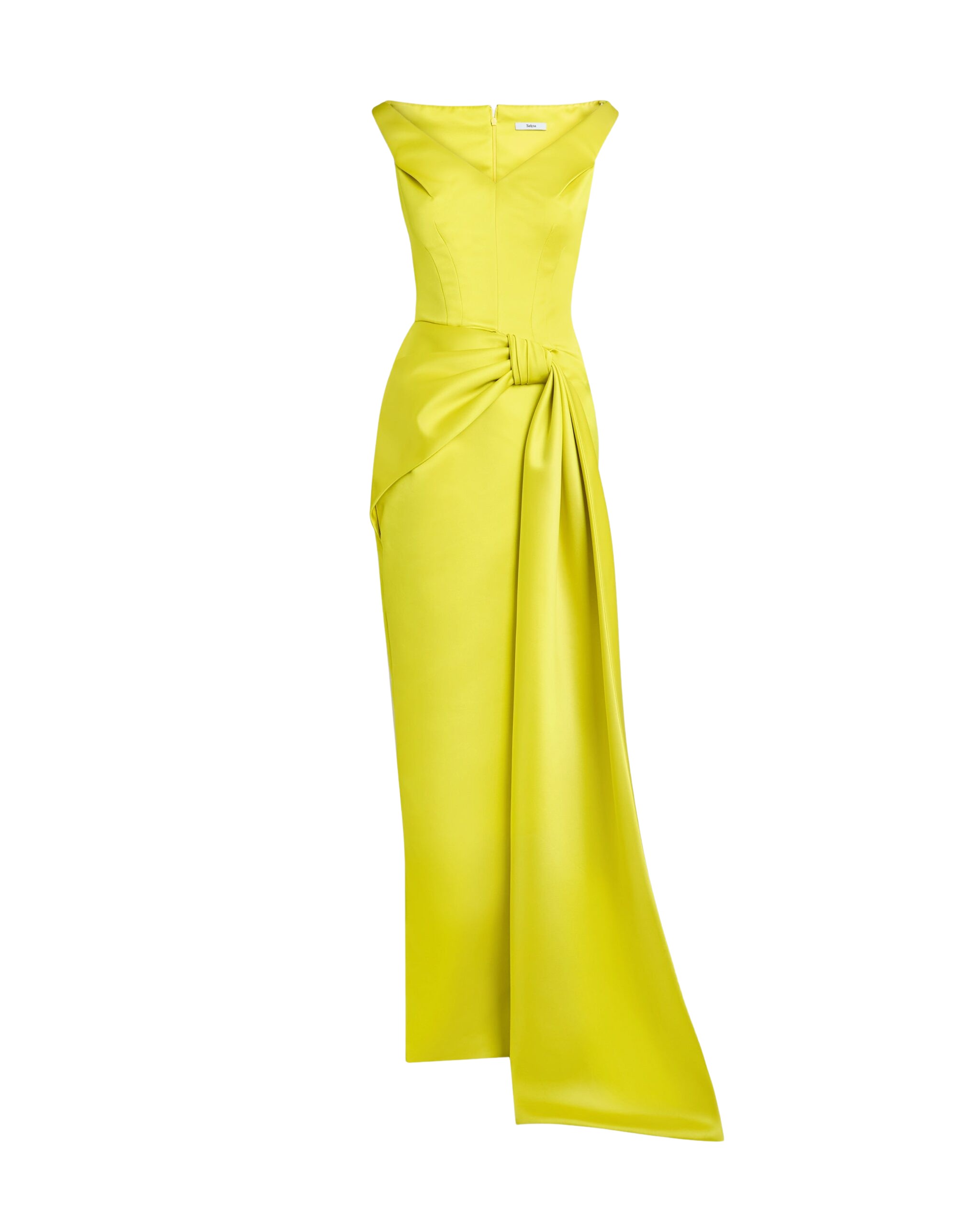 Safiyaa Akbel Chartreuse Long Dress