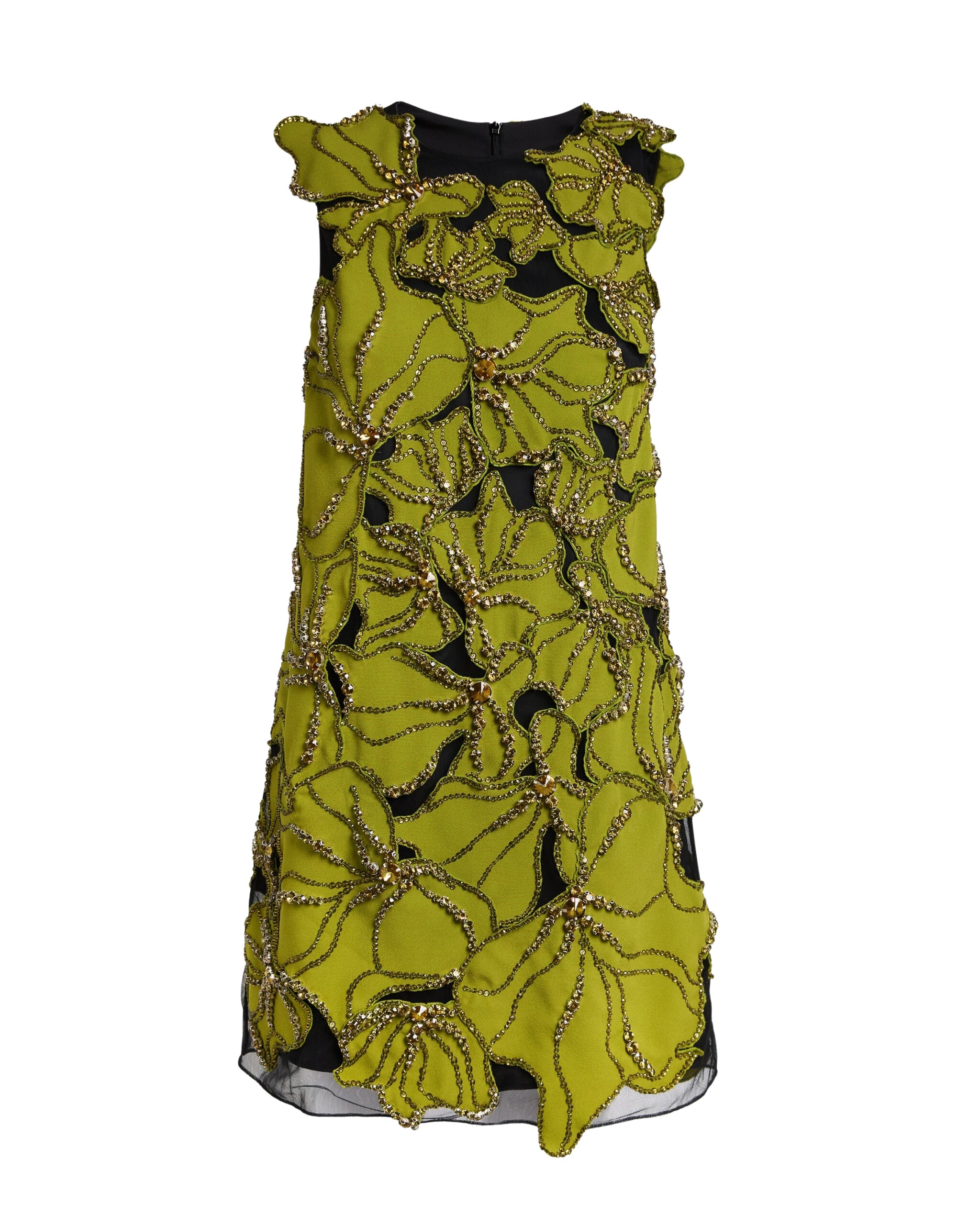Safiyaa Amal Mini Dress in Woodbine with Embellishments