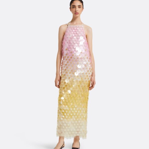 Safiyaa Chloe Multi-Pastels Midi Dress, view 2