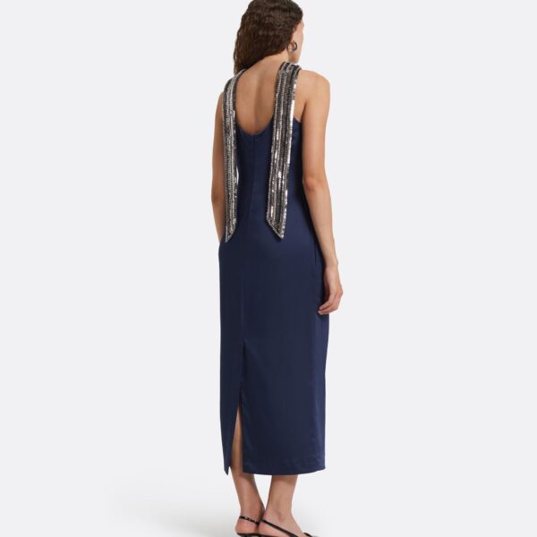 Safiyaa Fenix Midnight Navy Midi Dress, view 4