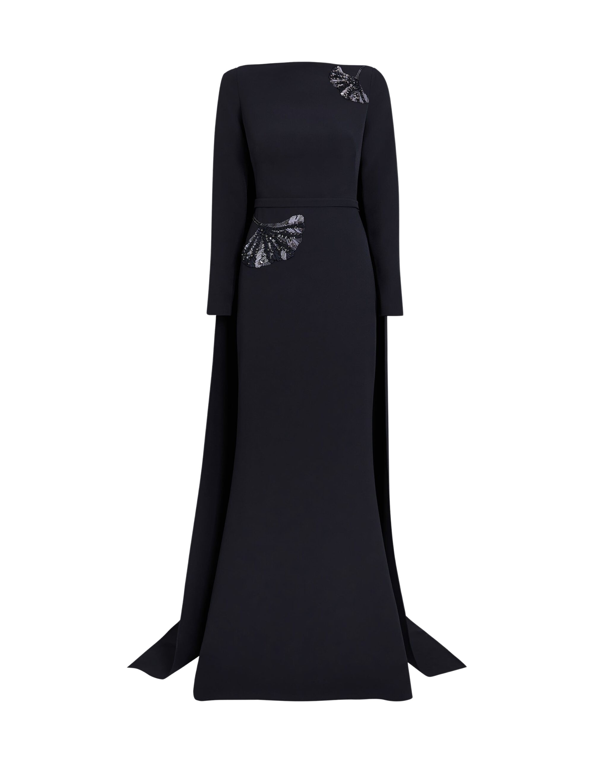 Safiyaa Ginevra Midnight Navy Long Dress