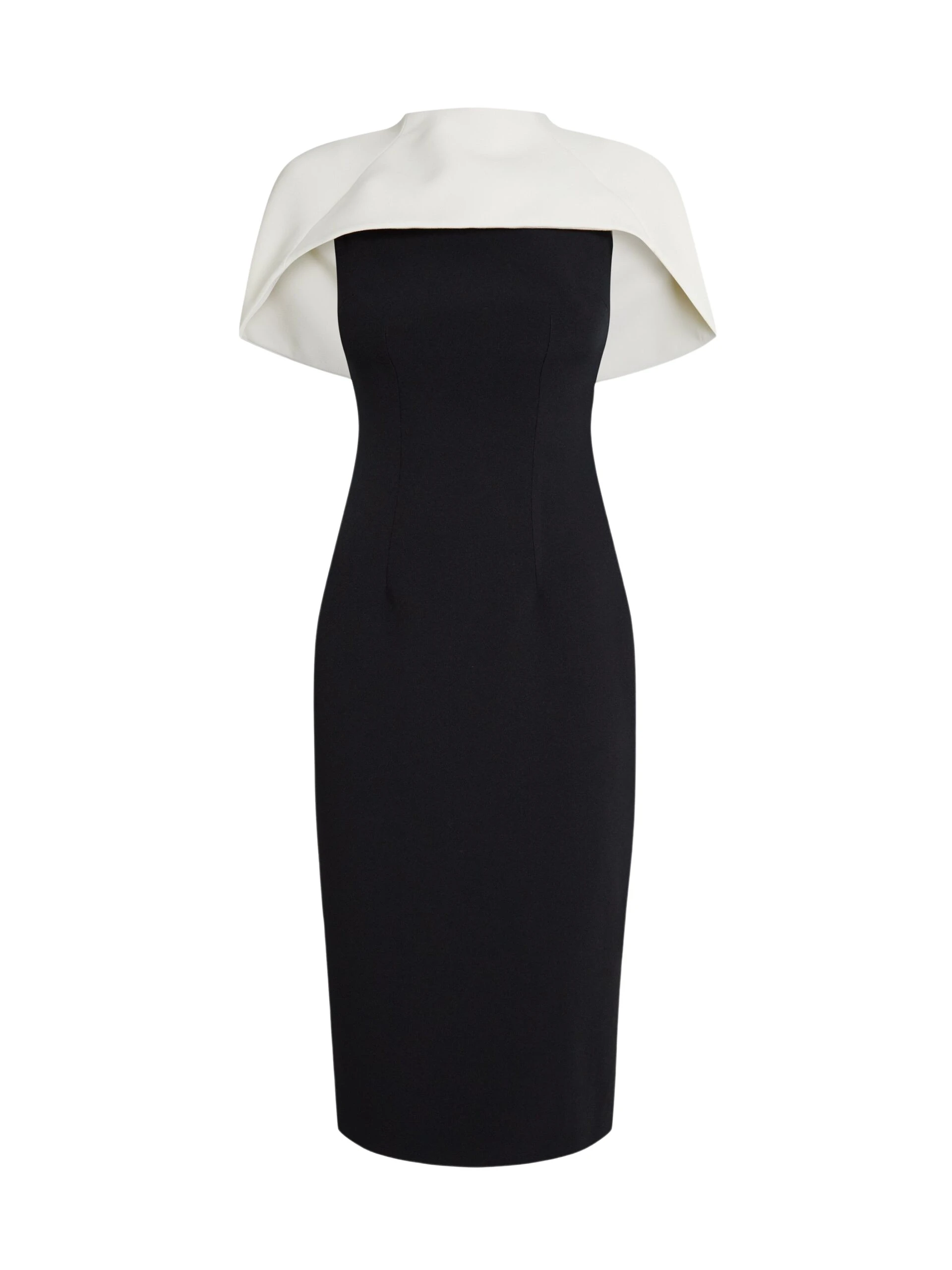 Safiyaa-Kalika-Ivory-Black-Midi-Dress-scaled84027_nobg Safiyaa Dresses luxury Clothing from Luxury Handbags Marketplace
