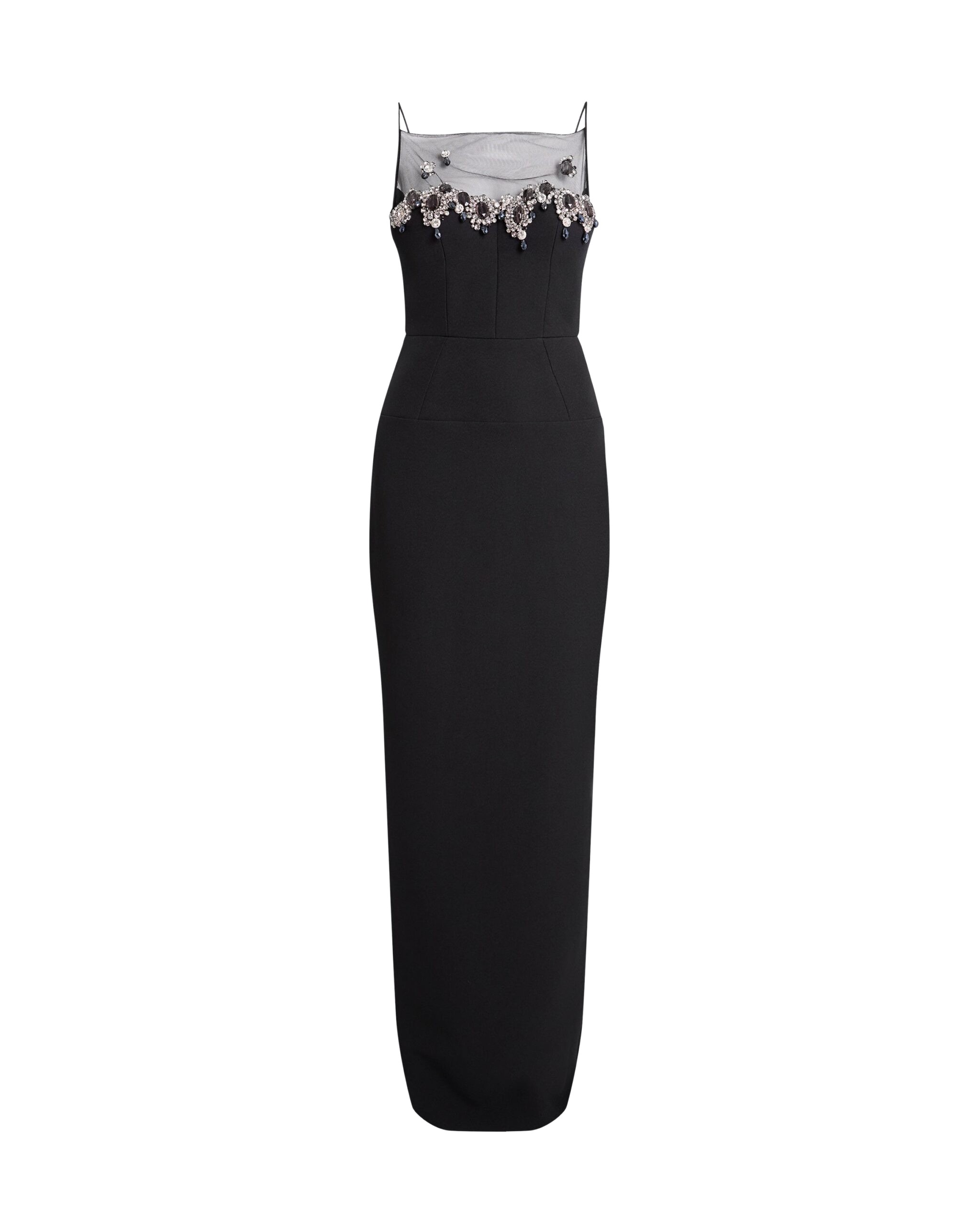 Safiyaa Pelin Black Long Dress
