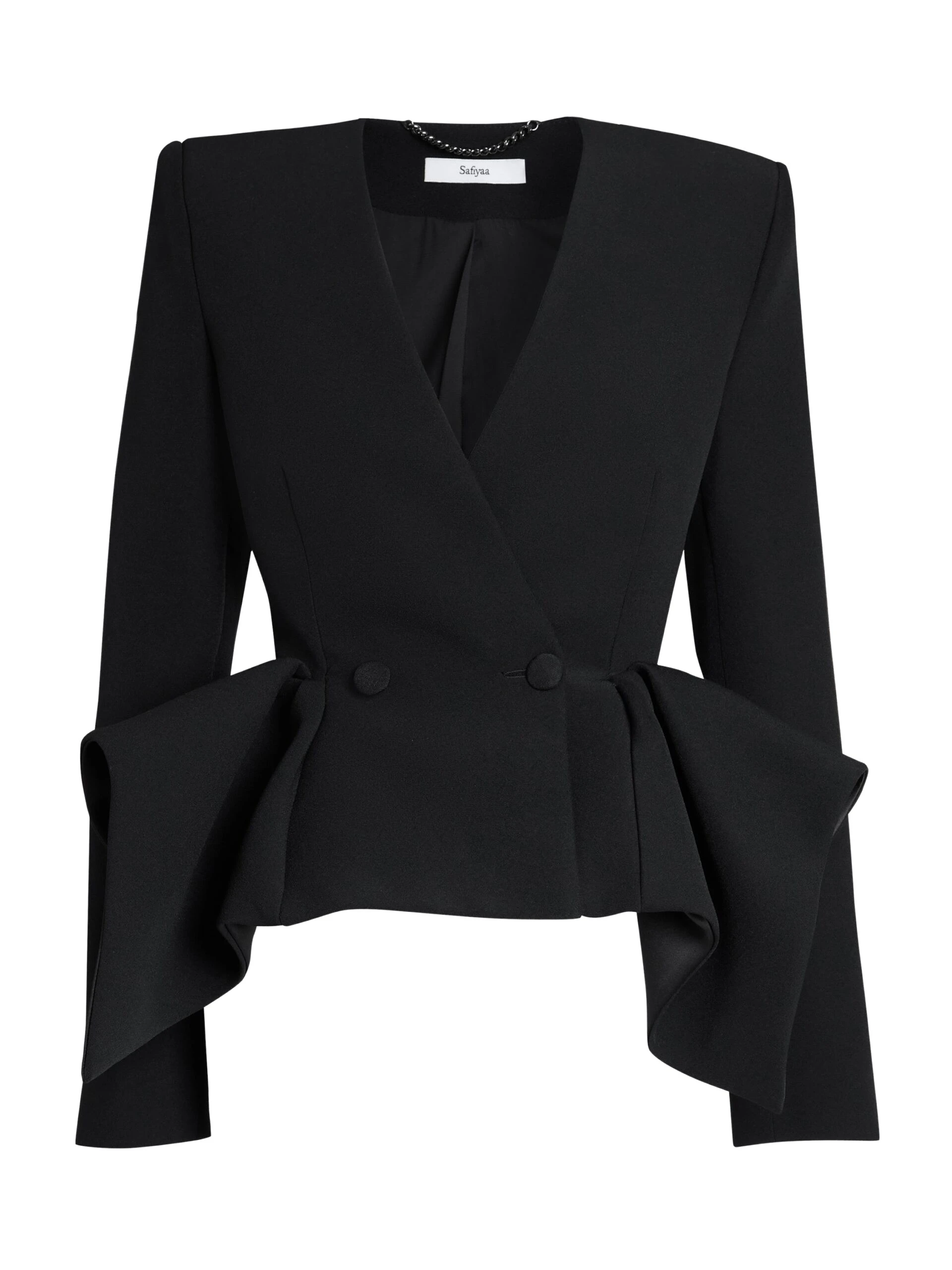 Safiyaa-Renna-Jacket-in-Black-scaled28044_nobg Safiyaa Jackets luxury Clothing from Luxury Handbags Marketplace