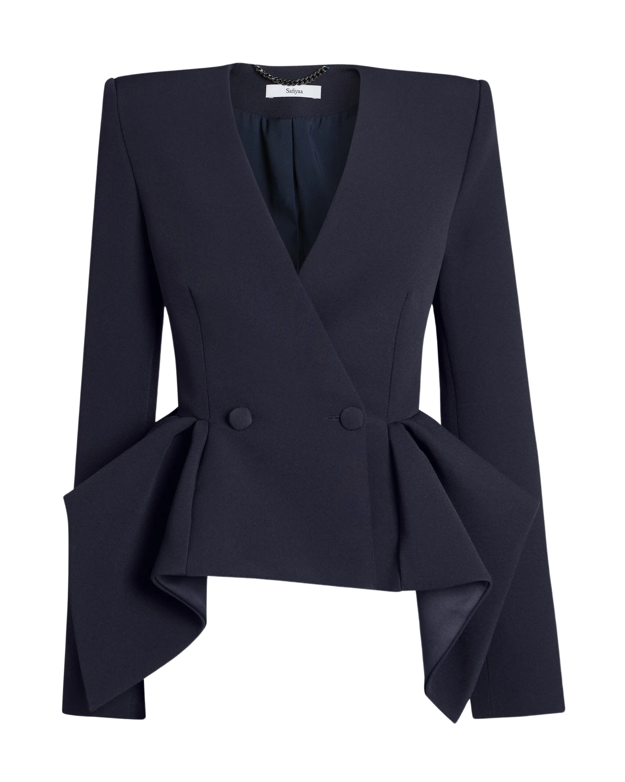Safiyaa-Renna-Jacket-in-Midnight-Navy-scaled67317_nobg Safiyaa Jackets luxury Clothing from Luxury Handbags Marketplace